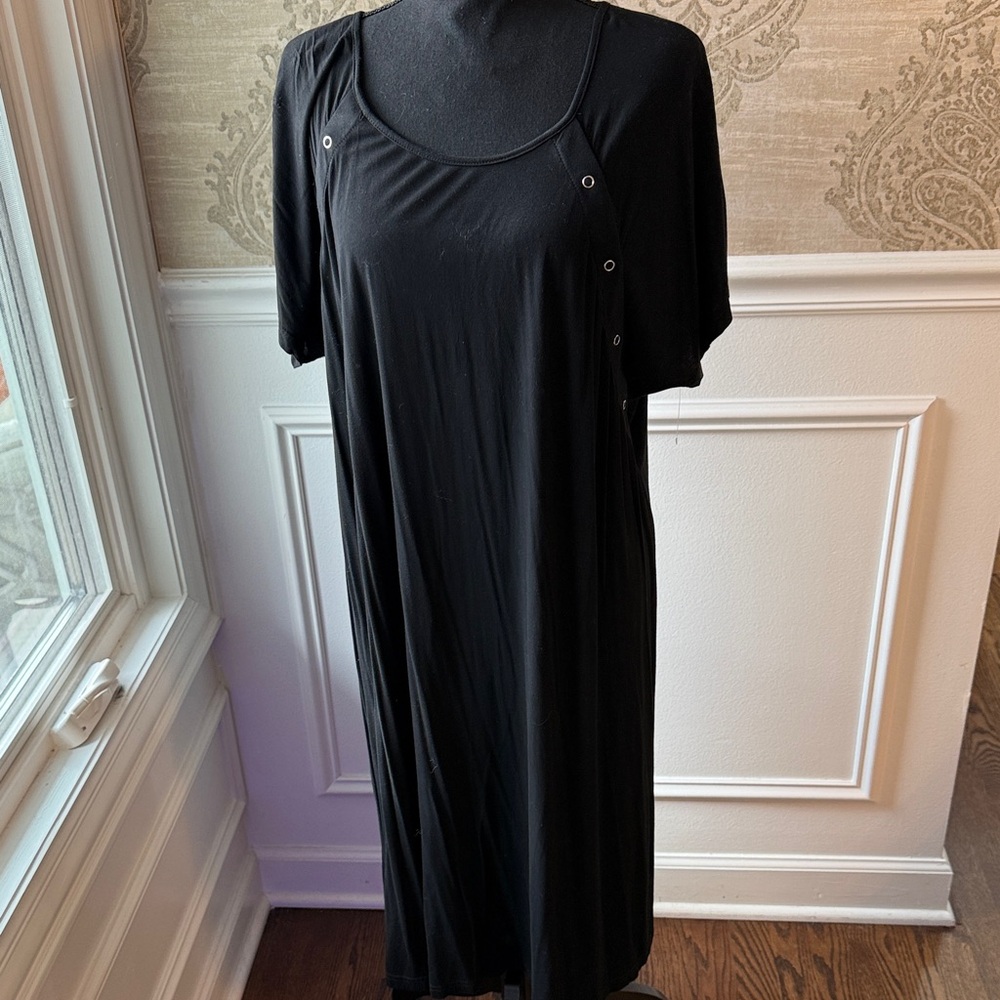 Ekouaer lounge/coverup dress full snap back Dress Size XL